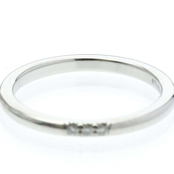 TIFFANY Silver Diamond Ring - Picture 5 of 9